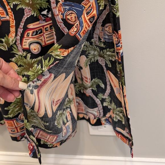 Disney Mickey Mouse Tropical Sundress Maxi Resort Cruise Beach Pool - Size L - Picture 4 of 4